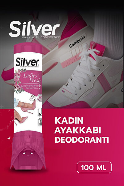 Silver Kadın Ayakkabı Bakım Seti - Deodorant - Köpük - Ultra Beyaz Boya - Jel - Sünger