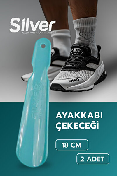 Silver Plastik Ayakkabı Çekeceği Kereta 18 Cm 2 Adet