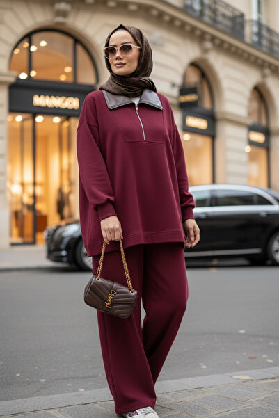 Aselim Hijap Moda طقم أوسيلو كومفورت – طقم حجاب مزدوج من قماش سالونيك باللون ...