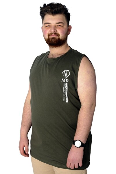 ModeXL Μπλουζάκι Mode XL Μεγάλο Μέγεθος Αμάνικο Επιλέξτε Mode 22160 Χακί