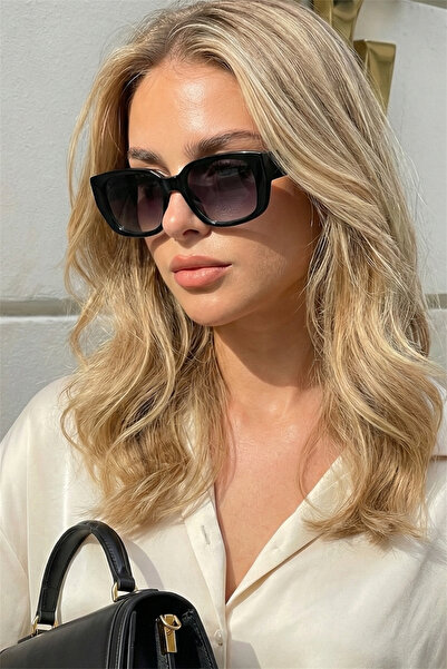 Eyesofia نظارات شمسية مربعة الشكل للجنسين باللون الأسود خفيفة الوزن للغاية مع...