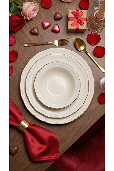 qtahya homes queen of kütahya Luxury Yemek Takımı 24 Parça Gerçek Altın Lüks ...