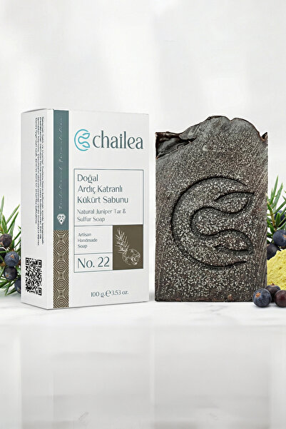 Chailea Doğal Ardıç Katranlı Kükürt Sabunu Geleneksel El Yapımı Soğuk Yöntem ...