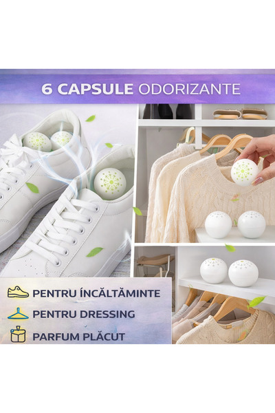 SMARTECH Set 6 capsule deodorante pentru încălțăminte, parfum revigorant