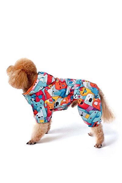 fouramour بدلة للكلاب مزودة ببطانة من الصوف وغشاء مقاوم للماء "Colorful Robod...