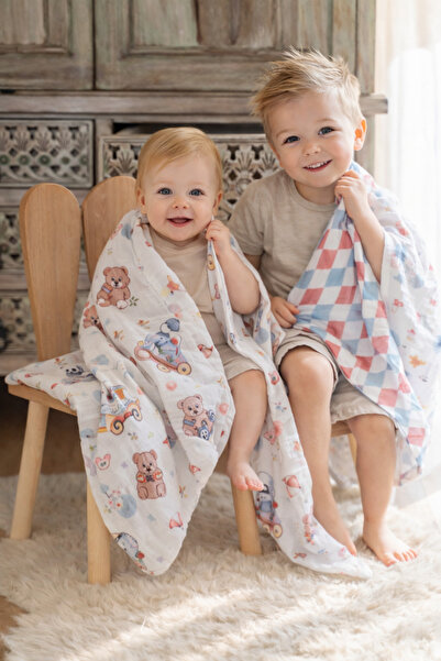 Marielouhome بطانية/غطاء متعدد الأغراض من قماش الموسلين من سيروس