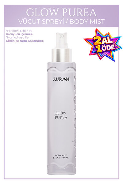 AURAN Glow Purea Parfümlü Kadın Vücut Spreyi Vücut Misti Body Mist Spray 150ml