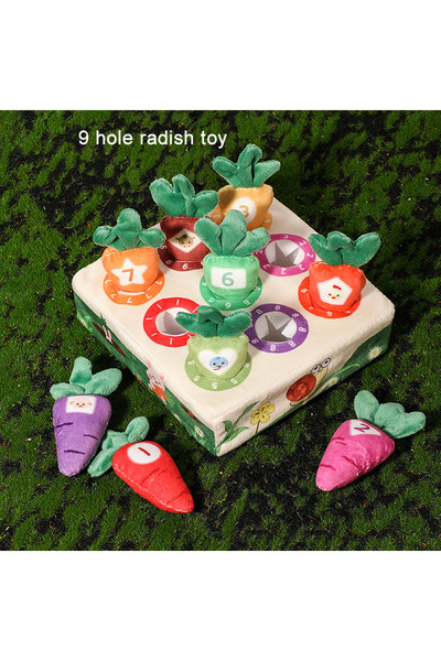 Choice لعبة الفجل ذات 9 فتحات، لعبة حصاد الجزر للأطفال، لعبة مونتيسوري، لعبة ...