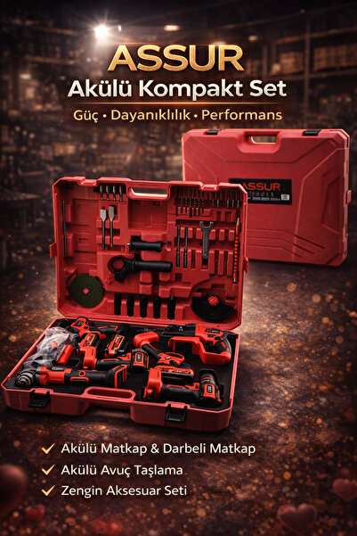 Go İthalat TKC™ 6PCS USTA ELEKTRİKLİ ALET SETİ ŞARJLI=21V SPRAL TAŞLAMA - HİL...