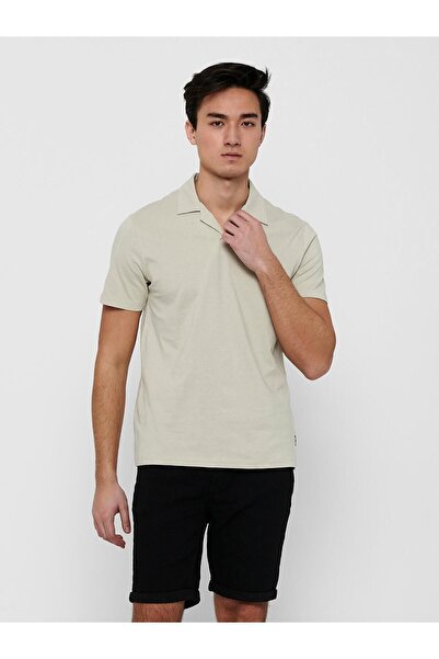 Only & Sons Tricou bej pentru bărbați