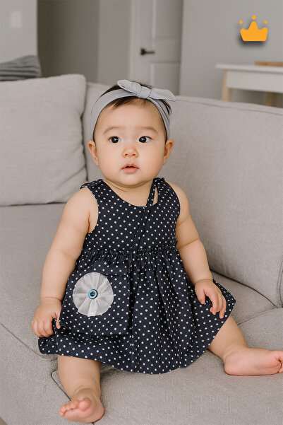 Pino Baby Pino Bayramlık Puanlı Çantalı Elbise 2293
