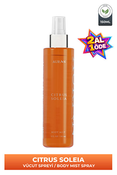 AURAN Citrus Soleia Parfümlü Kadın Vücut Spreyi Vücut Kokusu Vücut Misti Body...