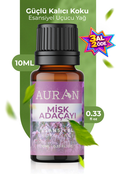 AURAN Misk Adaçayı Esansiyel Uçucu Koku Yağı Difüzör Esansı Buhurdanlık Yağı ...