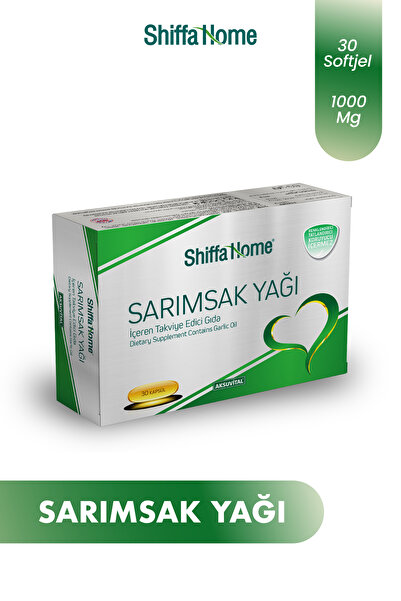 Shiffa Home Sarımsak Yağı 30 Softjel 1000mg Renklendirici Tatlandırıcı Koruyu...