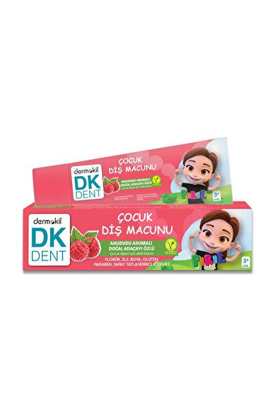 DKDENT Dk Dent Pırıl Ahududu Aromalı Vegan Çocuk Diş Macunu 50 ml
