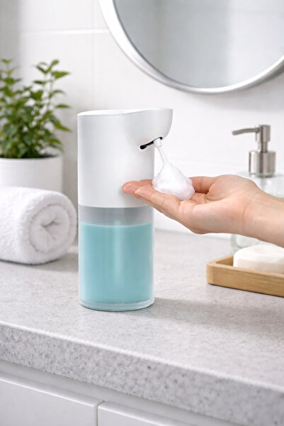 OMG Köpük Verici, Fotoselli, Şarj Edilebilir, Tezgah Üstü, 350ml - Beyaz