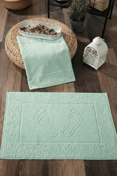 Sevim Комплект от 2 кърпи за крака - 100% памук Комплект кърпи за крака - мек...