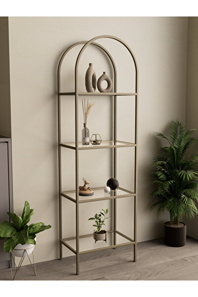 Dekoport İdil Kitaplık Kahve Köşesi Metal Mutfak Rafı Aksesuar Rafı 47 cm Pri...