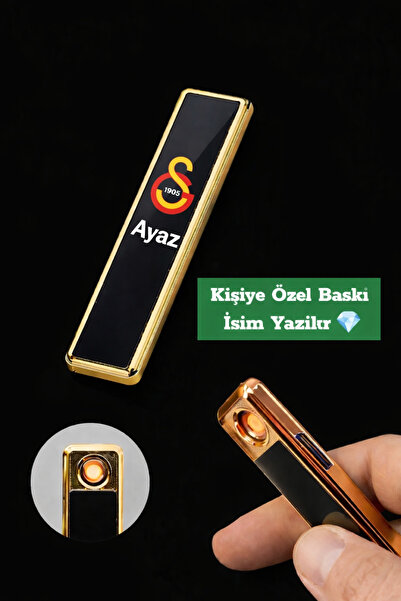 AYKE AKSESUAR Kişiye Özel Romantik Söz Yazılı veya İsim Baskılı Çakmak Şarjlı...