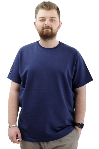 ModeXL Muški T-shirt - Model XL, velika veličina, Osnovni Sa likrom, okrugla ...