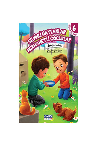 Çamlıca Çocuk Yayınları Flowers class 6: cute animals merciful children
