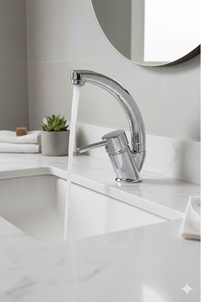 Sardıcı Sardıcı Aerial Plus Serisi 5 Yıl Garantili Krom Lavabo Bataryası