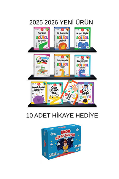 öğretmen evde ÖĞRETMENEVDE YAYINLARI 1.SINIF 2.DÖNEM SET 10 LU VE HİKAYE SETİ...