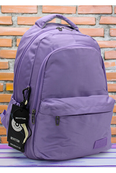 Bevitton Lila Унисекс училищна чанта Водоустойчива материя Унисекс училищна р...