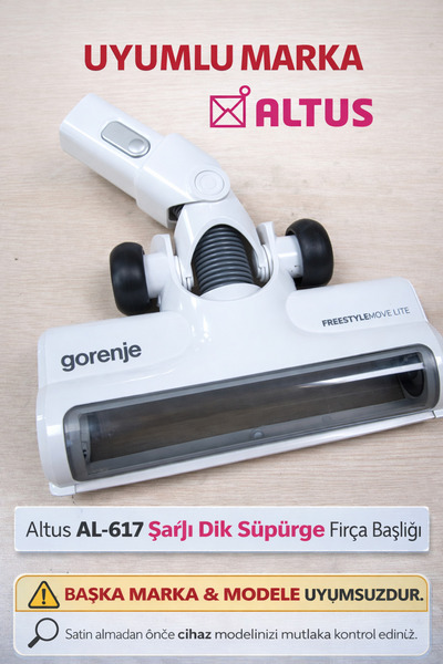 Arçelik ALTUS AL-617 ŞARJLI DİK SÜPÜRGE FIRÇA BAŞLIĞI