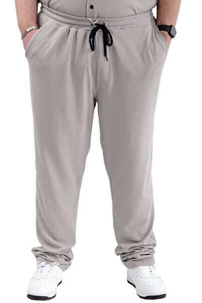 ModeXL Ανδρικό Jogger - Mode XL, Μεγάλο μέγεθος, Platinum Jacquard, Γκρι 24913