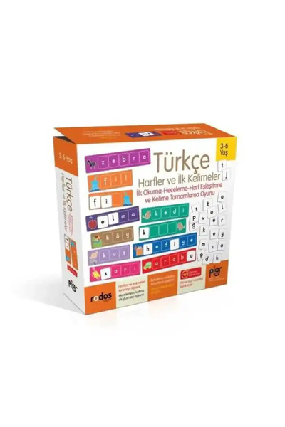 Piar Kids Türkçe Ilk Harfler Ve Kelimeler/İlk Okuma-Heceleme-Harf Eşleştirme ...