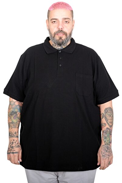 ModeXL Ανδρικό μπλουζάκι Mode XL σε μεγάλο μέγεθος, με λαιμόκοψη πόλο και τσέ...