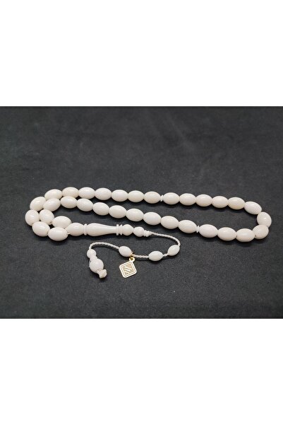 İskeçe Tesbih Halil Hilmi Masterpiece Mevlevi Model Natural Camel Bone Certif...