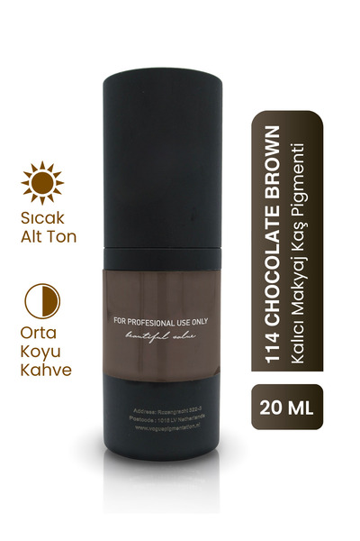 PSD Kozmetik 114 Chocolate Brown - Kalıcı Makyaj Kaş Pigmenti - Microblading ...