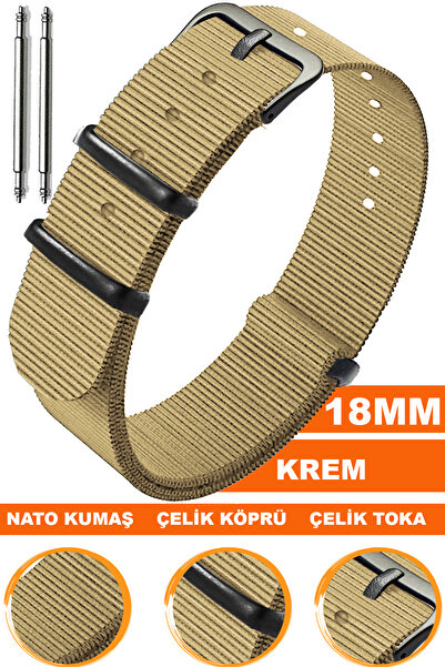 COBRA 18mm Fossil-Welder-Casio-Seiko-Omega-Armani Watch Band - Nato Textile F...