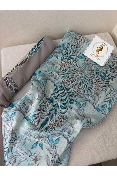 QUEEN مخاوير مخور حريري إندونيسي مطرز ومزين بالكريستال معا الطرحه /قطعة قماش ...