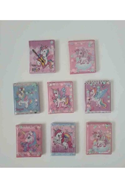 dogadastore Unicorn Mini Sulu Pullu Stickerli Defter