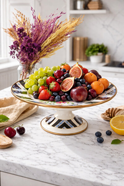 EBRULİEMAYE Bougainvillea Enamel Large Size Deep Fruit Pot