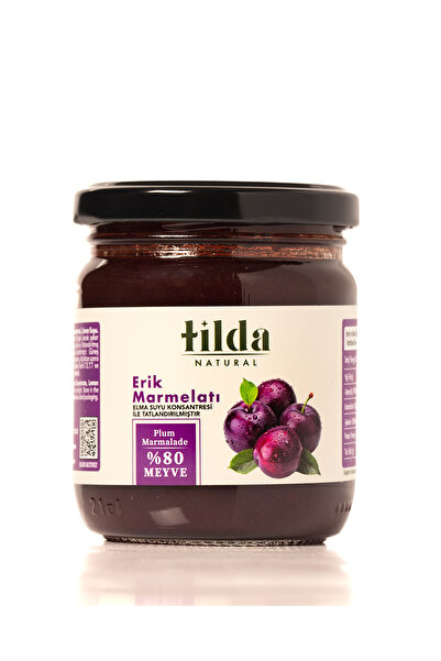 Tilda Natural Şeker İlavesiz Erik Marmelatı (%80 Meyve)– 220 g