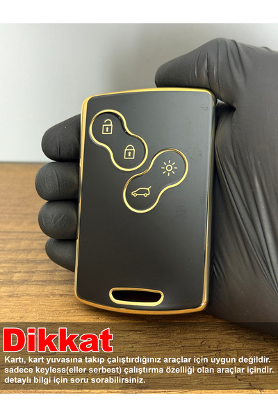 Luxe Aksesuarr Renault Megane3 -fluence3- Clio4 Συμβατή θήκη προστασίας κλειδ...