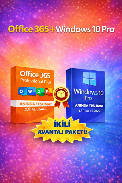 MICROSOFT Office 365 Professional Plus + Windows 10 Pro Dijital Lisans Anında...