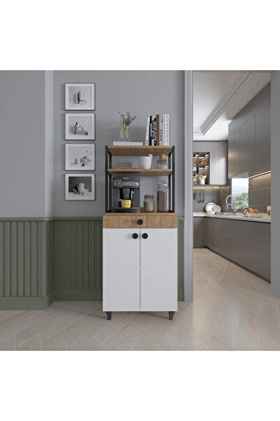 ED PET DİZAYN Çok Amaçlı Dolap / Mikrodalga Dolabı/ Mutfak Dolabı / Mutfak Ba...