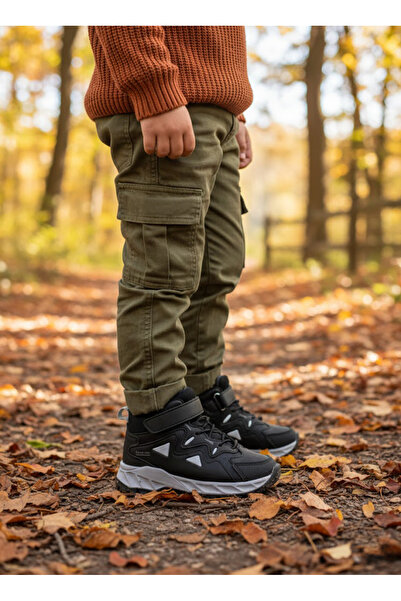 foopi أحذية تريكفو للرجال ذات الفيلكرو المطاطي للأطفال مقاس 26-35