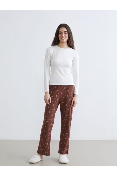 LC Waikiki Özmarka Νέα Σεζόν Γυναικεία Πιτζάμα με Ελαστική Μέση και Σχέδια