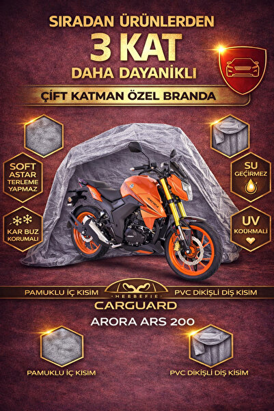 CarGuard غطاء محرك الدراجة النارية من القماش المشمع من أورورا ARS 200 - مصنوع...