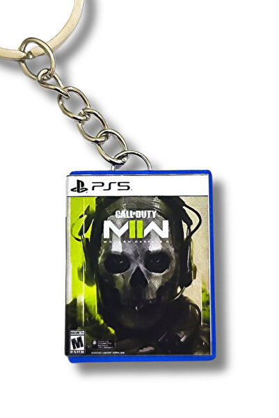 Cosmic Star Call Of Duty Modern Warfare 2 Miniature Ps5 Game Box Keychain