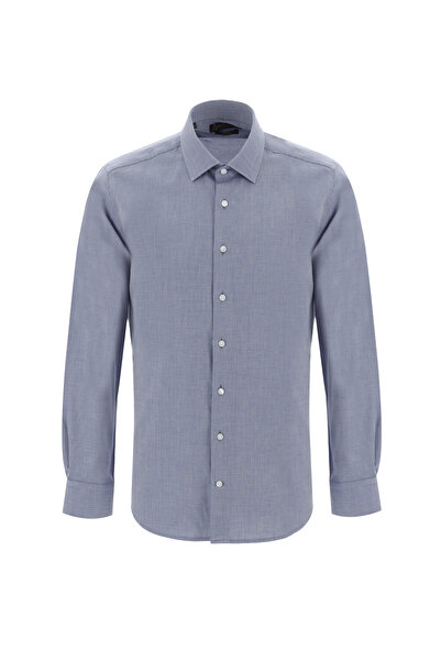 Kiğılı قميص قطني رياضي منقوش بأكمام طويلة