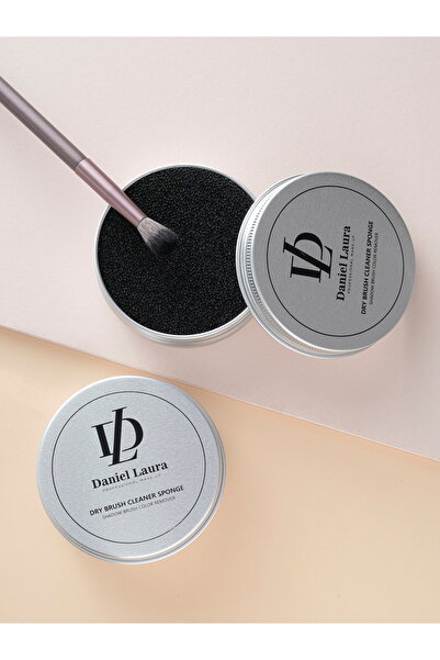 Daniel Laura إسفنجة تنظيف فرش المكياج، لون جاف، مناسبة لفرش مكياج البودرة، جو...