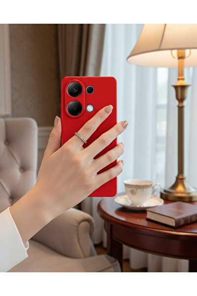 Hatreds Xiaomi Poco M6 Pro 4G Uyumlu İçi Kadife Kamera Korumalı Renkli Siliko...
