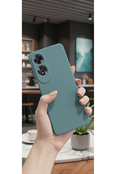 TechTrove Oppo A60 Kılıf Içi Kadife Süet Tasarımlı Kamera Korumalı Renkli Sil...